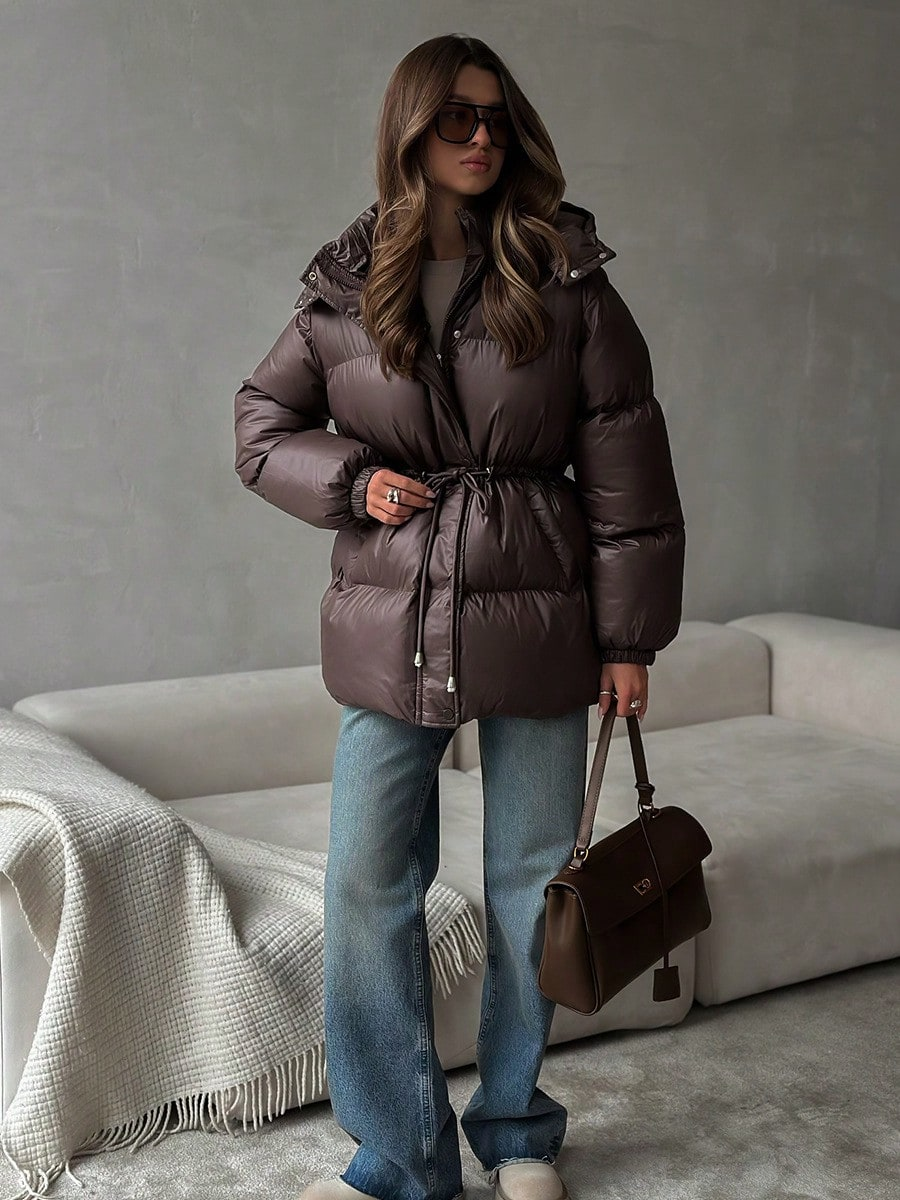 Streetwear Brand Jacket - Women's Winter down jacket padded fashion