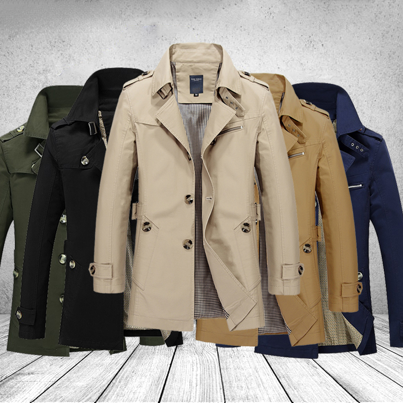 Streetwear Brand Jacket - Fashion Men Trench Jackets Brand Casual