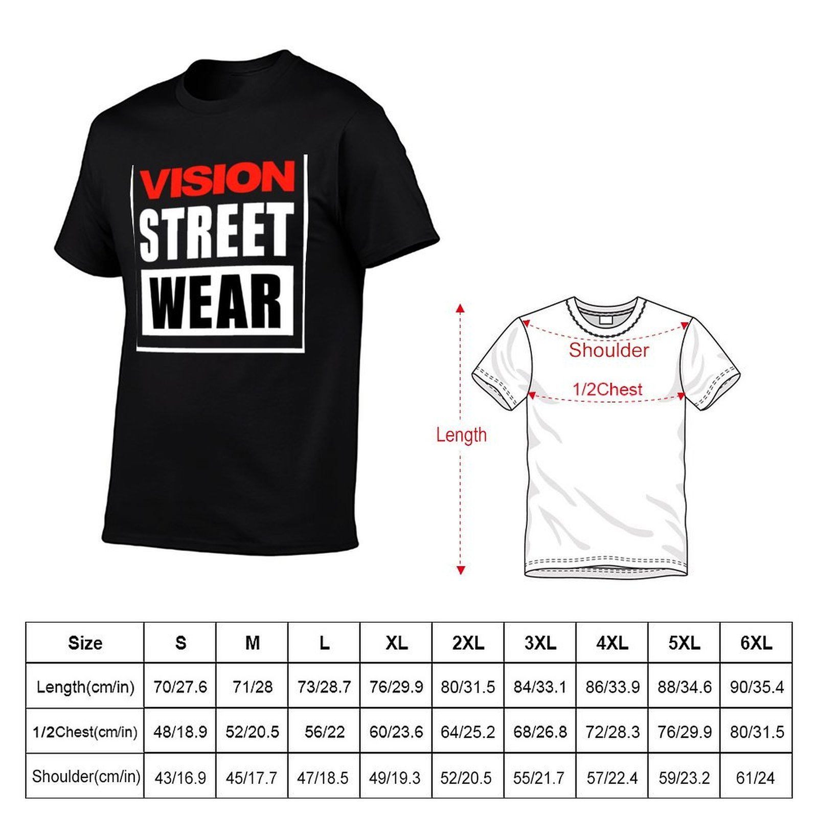 Vision Street Wear T-Shirt t s - Vision Streetwear Brand ulasan dan harga