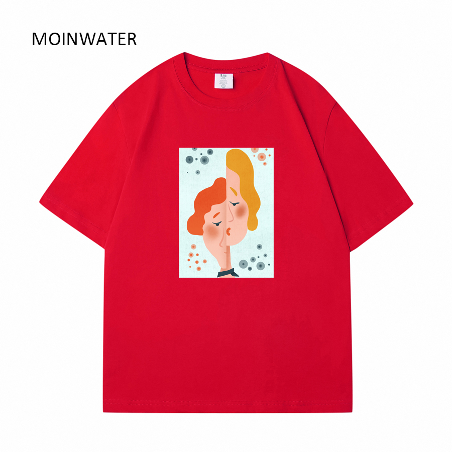 MOINWATER Women Brand New Red  - Streetwear Brand Jersey ulasan dan harga