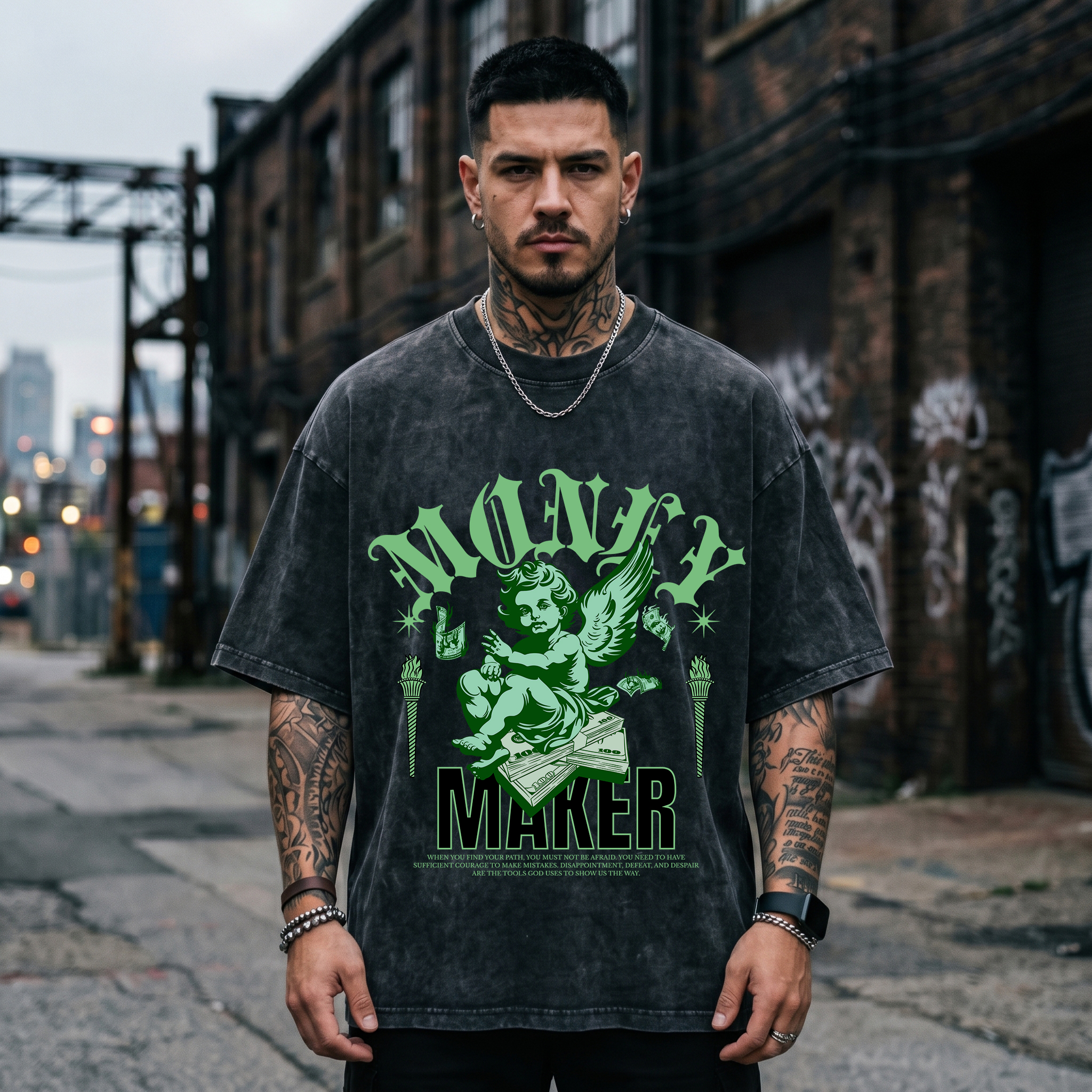 American retro washed black T- - Streetwear Brand Jersey ulasan dan harga