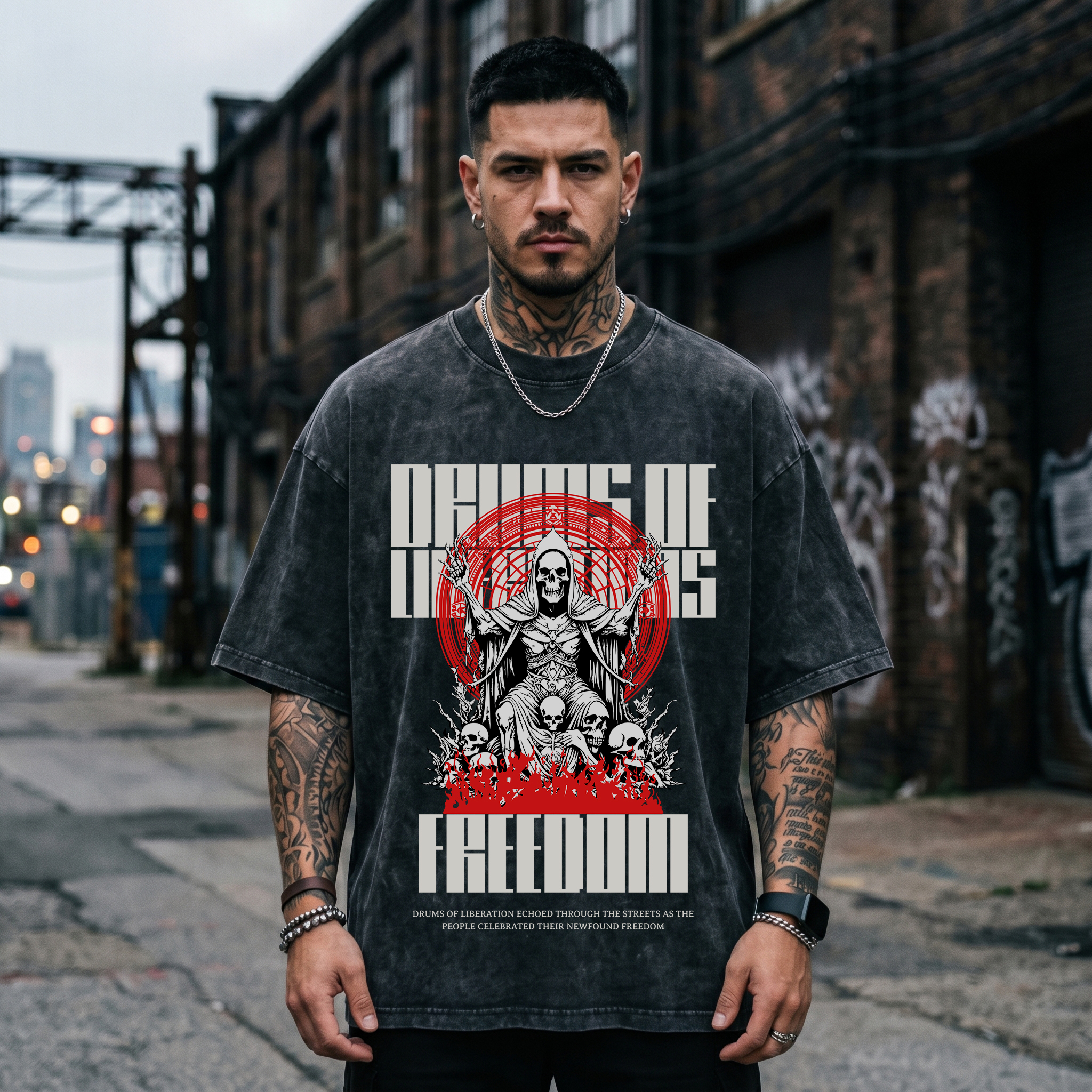American retro washed black T- - Streetwear Brand Jersey ulasan dan harga