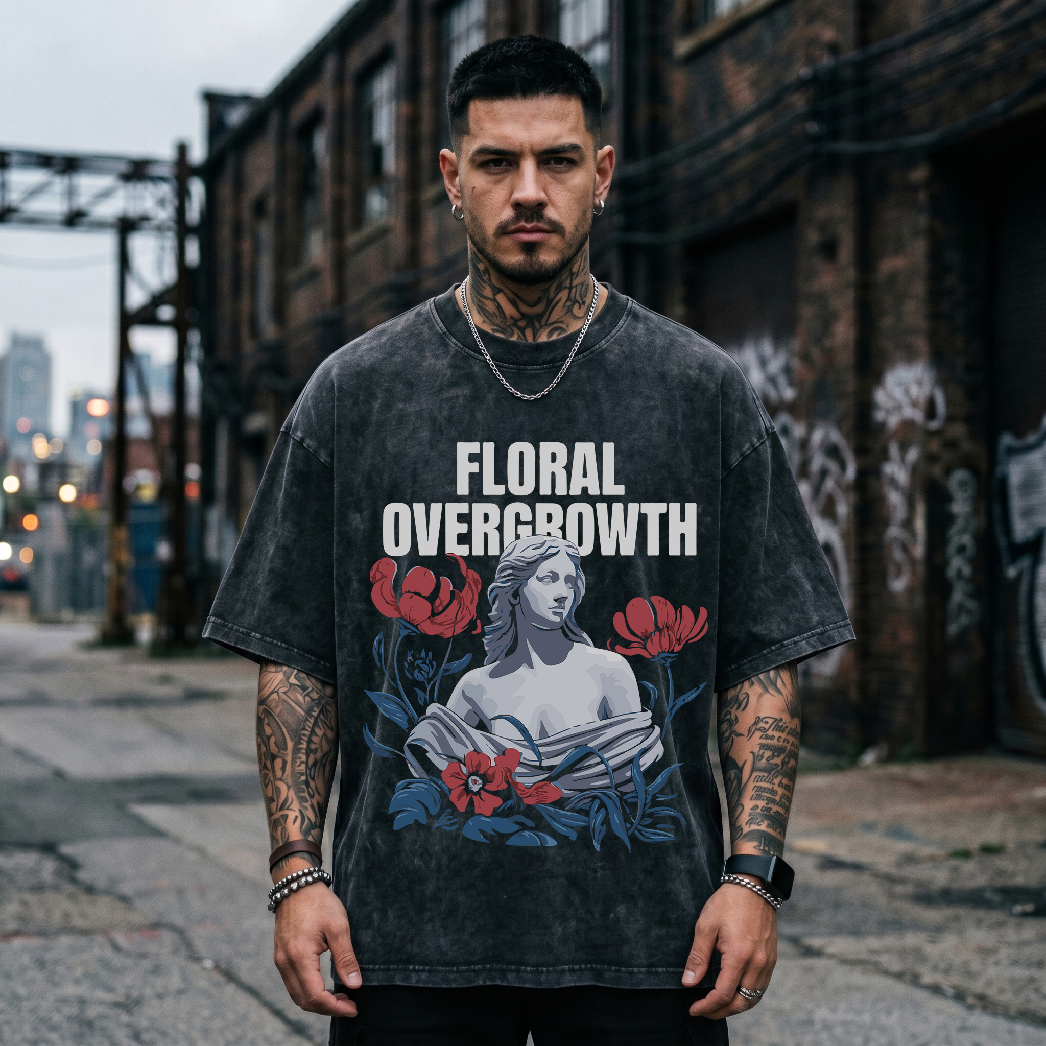 American retro washed black T- - Streetwear Brand Jersey ulasan dan harga