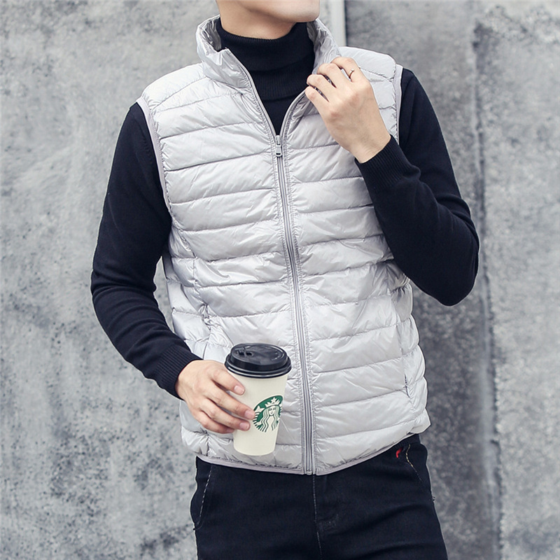 Men's Sleeveless Puffer Jacket - Streetwear Brand Jacket ulasan dan harga