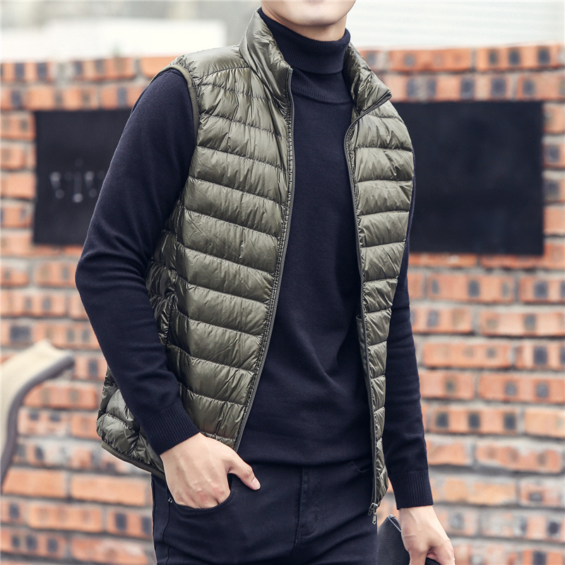 Men's Sleeveless Puffer Jacket - Streetwear Brand Jacket ulasan dan harga