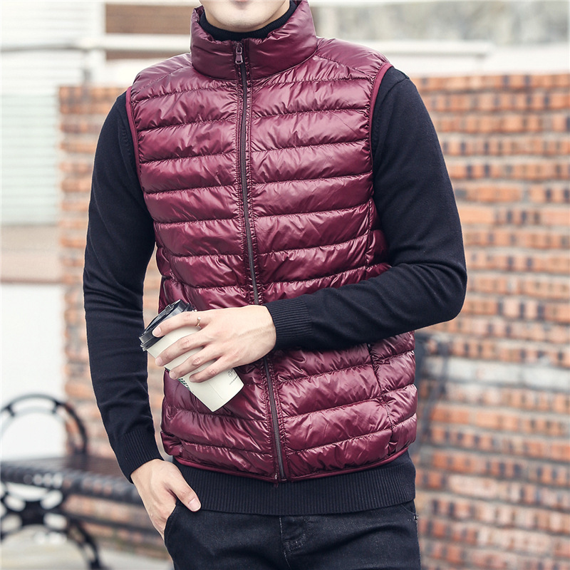 Men's Sleeveless Puffer Jacket - Streetwear Brand Jacket ulasan dan harga