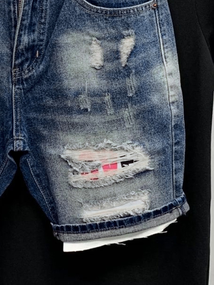 2026 Summer Ripped Straight Me - Streetwear Brand Jacket ulasan dan harga