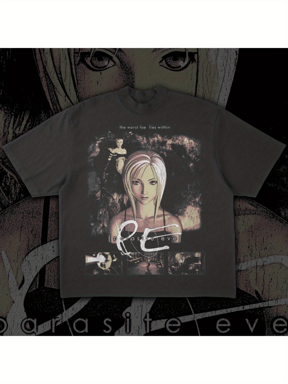 Men's Black Parasite Eve Stree - Streetwear Brand Graphic Designer ulasan dan harga