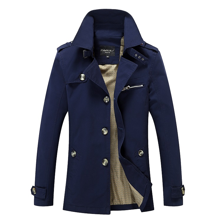 Fashion Men Trench Jackets Bra - Streetwear Brand Jacket ulasan dan harga