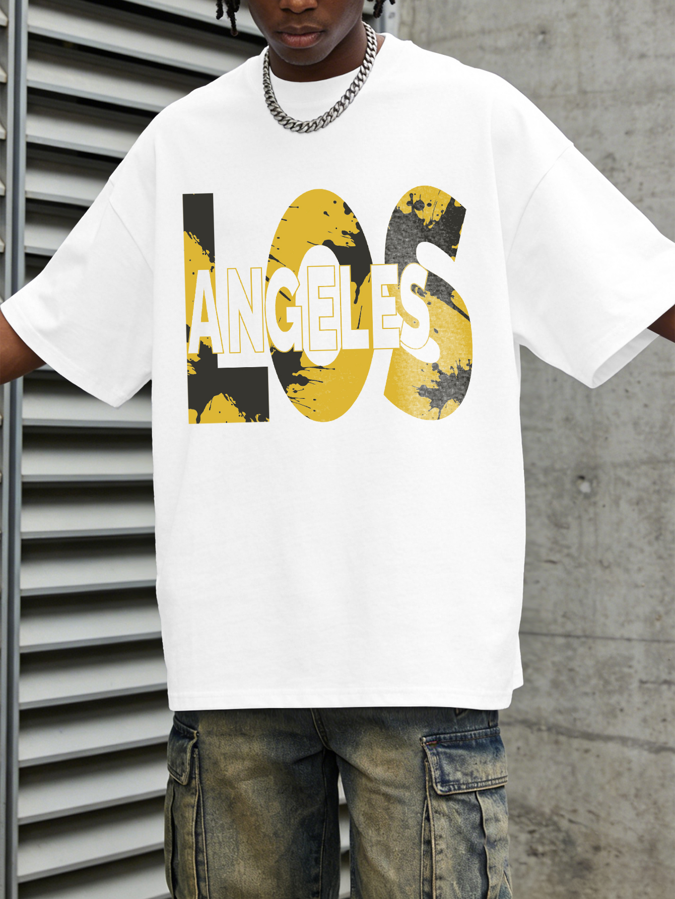 Men's Oversized Casual Streetw - Streetwear Brand Los Angeles ulasan dan harga
