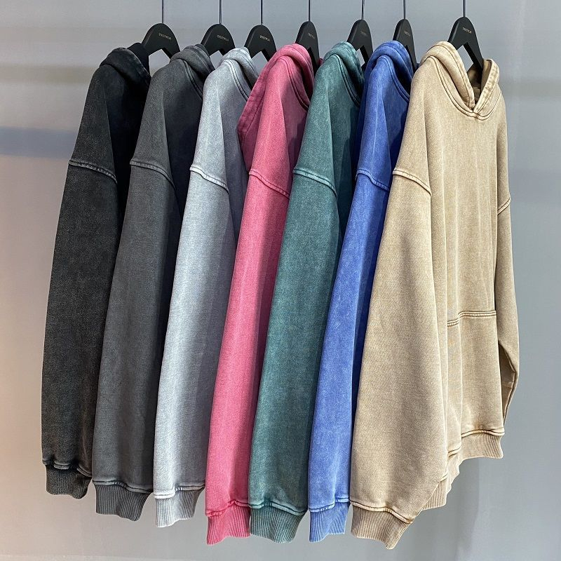 400G American Retro Heavy Swea - Streetwear Brand Jacket ulasan dan harga