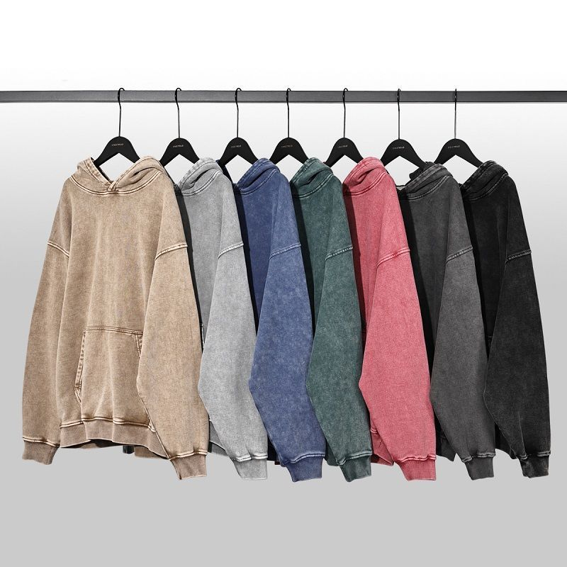 400G American Retro Heavy Swea - Streetwear Brand Jacket ulasan dan harga
